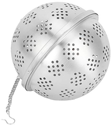 Boule à épices en Acier Inoxydable Extra Large pour la CuissonBoule D'assaisonnement, Infuseur à épices, Filtre à Boule à Thé pour la Cuisine(XXL), Infuseur de Passoire à Thé Colander