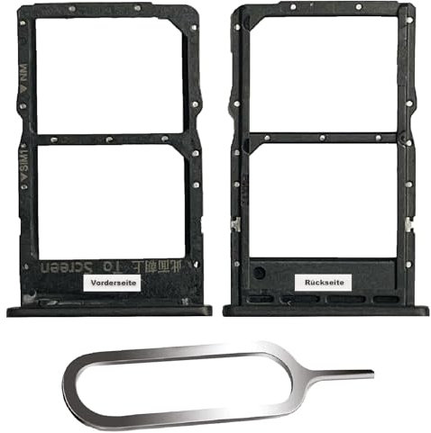 IS-TECK SIM-Kartenhalter Ersatz SIM-Tray Kompatibel mit Huawei P40 Lite inklusive SIM-Nadel SIM-Kartensteckplatz Schwarz