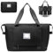 ARJDXDP Reisetasche Damen, Airlines Untersitz-Kabinentasche, Weekender Damen Reisetasche Wasserdicht Travel Bag Duffle Bag Fitnesstasche Lila (schwarz)