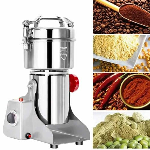 3000W Electric Grain Grinder Mill - 28000RPM High-Speed, 304 Stainless Steel with Overload Protection for Spice/Herb/Coffee Grinder,800g
