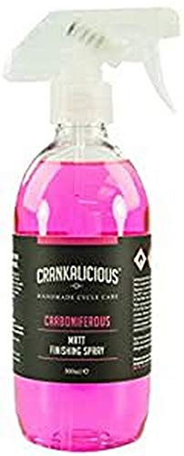 Crankalicious Cycle Care - Carboniferous Matt Detailer - residue free detailing spray for matt and naked carbon bicycle frames - 100ml