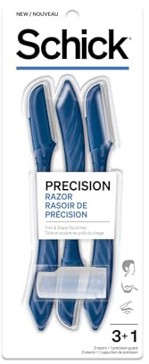 Schick Precision Razor â€” Precision Razor for Men, Edging Razors, Disposable Razors Men, 3 Count (Pack of 1)