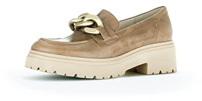 Gabor Donna Mocassini, Signora Pantofole,Soletta Removibile,Pantofola,Scarpe da College,Scarpe Business,Marrone (Chino),40 EU / 6.5 UK