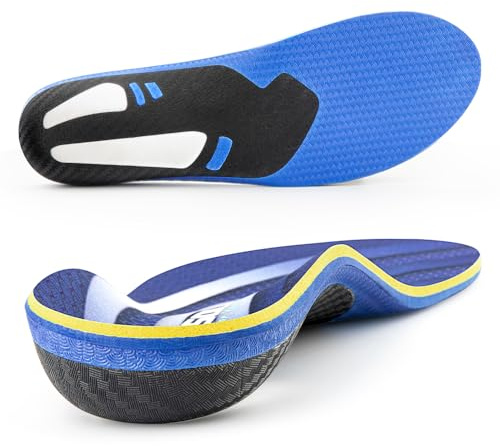 VALsole Plantar Fasciitis Arch Support Orthopedic Insoles, Relieve Flat Feet Heel Pain Shock Absorption Comfortable Inserts,Insoles for Men and Women,Purple Size 8