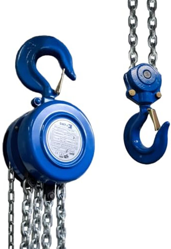 SHT Kettenzug/Stirnradflaschenzug SFZ 2-Strang mit 2000kg Traglast | 6m Hub, Kompakter Flaschenzug Seilzug