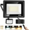 COTLEDL 50W LED Strahler mit Bewegungsmelder Außen, 4500LM Dimmbar Außenstrahler Aussen mit Fernbedienung, IP66 Wasserdicht Scheinwerfer Warmweiß Neutralwei Kaltweiß LED Fluter für Garten Hof Garage