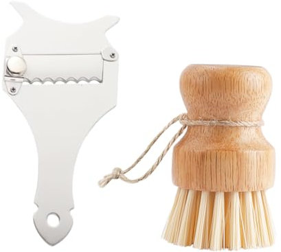 IKOPFLN Affetta Tartufi Affetta Tartufo Taglia Tartufo Professionale Affettatartufi Professionale Grattugia Cioccolato In Acciaio Inox Con Pennello Per Tartufi