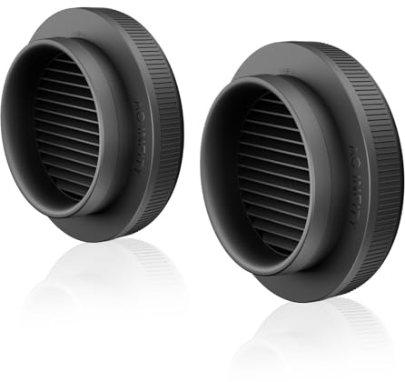 AC Infinity 2 prese d'aria per tenda da coltivazione, bloccanti la luce, con adattatore integrato, filtro anti-insetti e polvere, flusso d'aria elevato, adatto a porte standard da 200 mm, 20,3 cm