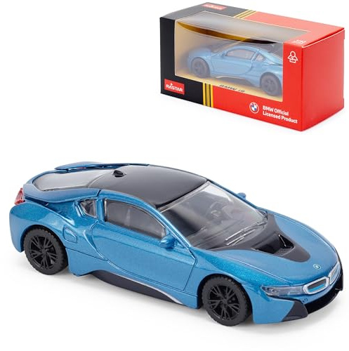 BMW i8 1:43 Scale Die-Cast Model Car - Blue | Detailed Collectors Edition Diecast | Official Licensed Product
