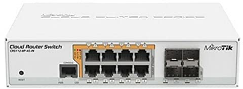 Mikrotik CRS112-8P-4S-IN switch di rete Gigabit Ethernet (10/100/1000) Bianco Supporto Power over Ethernet (PoE)