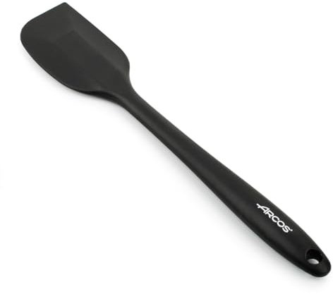 Arcos Gadgets Professionali - Silicone Spatula - Dimensione 280 mm - Manico Metal Colore Nero