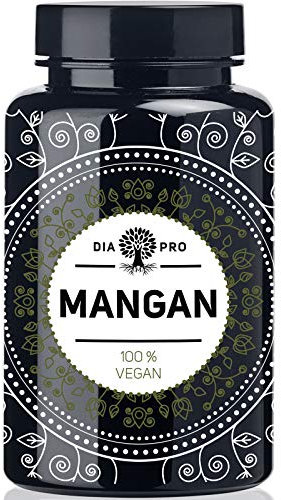 DiaPro® Mangan 365 Hochdosierte Mangan-Tabletten mit 10 mg Mangan pro Tablette aus Mangan-Bisglycinat 365 Stück Jahresvorrat 100% Vegan Laborgeprüft