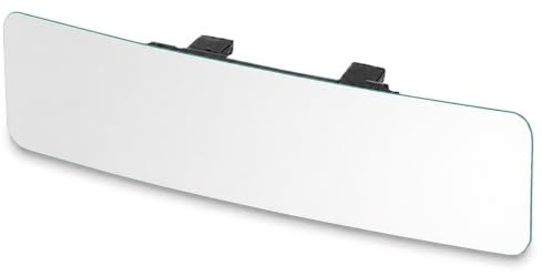 SkycropHD Rear View Mirror Frameless Car Interior Rearview Mirror Panoramic Wide Angle to Eliminate Blind Spots – Convex,11.8''(White)