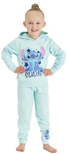 Disney Ensemble de Survêtement Lilo & Stitch pour Filles - Hoodie et Joggers avec Capuche (Lilo & Stitch, 9-10 Ans)