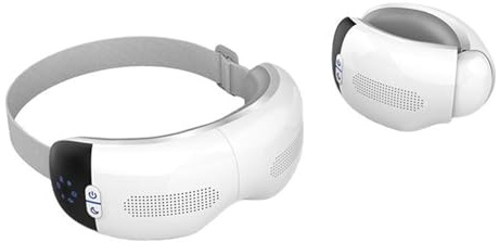 Massaggiatore per gli occhi Massaggiatore per gli occhi musicale Maschera per gli occhi per massaggio con protezione per gli occhi elettrica a compressione di vapore caldo e freddo