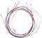 1 Set 6 Stücke Regenbogen Bunte Farbe Saiten Für Akustische Gitarre Ukulele Instrument Violine String 3/4 E Ball End