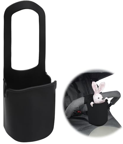 Universal Pram Cup Holder - Silicone Baby Bottle Organizer for Stroller, Pushchair, Buggy, Bike, Wheelchair - Gifts for Women, Mom