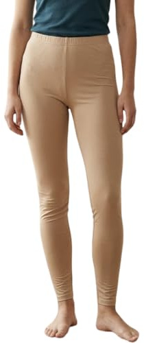 FASHIONISM Dam enkel stretchig plusstorlek vuxna långa leggings flickor full längd yogabyxor jogging löpning enkel legging storlek UK 8-26, NAKEN, 46/48 SE