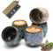 CBRAEXY Set di tazze da caffè, 5 x 100 ml, in ceramica, con pareti spesse, senza manico, idea regalo dal design moderno, per espresso, moka, macchiato, tè
