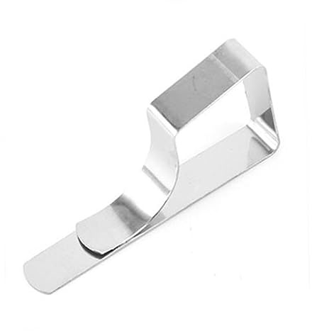 HOMOBABE 10piezas Pinzas para Manteles Inoxidable Sujetamanteles Pinzas Triangulares Resistentes para Banquetes y Picnics