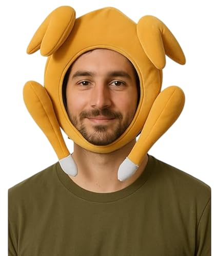MUNSKT Cappello di peluche con foro per il viso, accessorio per costume natalizio per adulti