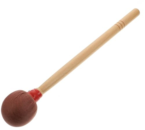 MAGICLULU Maillet pour grosse caisse en érable antidérapant, accessoire percussion doux et confortable, bâton de tambour de marche couleur café