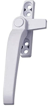 zalati Poignée de fenêtre universelle de rechange pour droitier/gauche en alliage d'aluminium avec serrures pour double vitrage Interrupteur de sécurité de fenêtre et porte – Barre gauche blanche