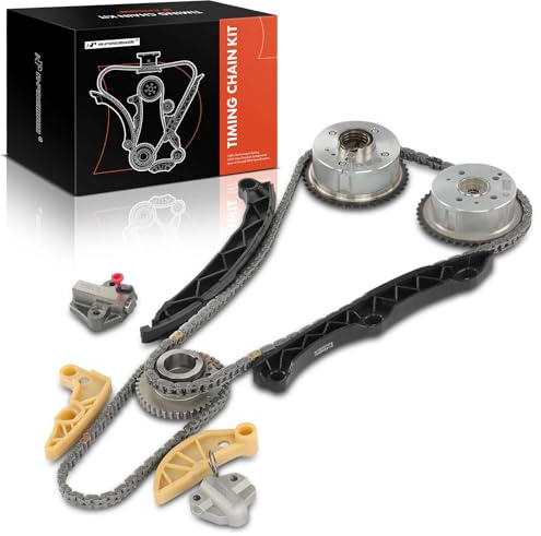 A-Premium 12x Engine Timing Chain Kit W/Sprocket & Tensioner & Guide Compatible with Kia Optima 2014-2015, Sorento 2012-2015, Sportage 2011-2016 - DOHC L4 2.0L 2.4L - Replace# 231212G590, 244202G101