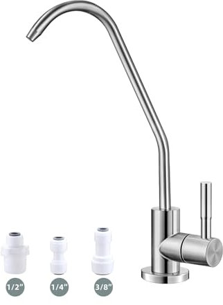 Drinking Water Tap,Lead-Free Sink Reverse Osmosis Tap,Water Filter Tap for Kitchen Bar Sink,Brushed Nickel SUS304 RO Faucet