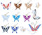 Andibro Aufbügelflicken Schmetterling Applikation, 12 Stück Embroidered Iron on Patches Schmetterling Bestickte Aufnäher Flicken zum Aufbügeln Kinder für Kleidung Jacken Rucksäcke Jeans DIY Zubehör