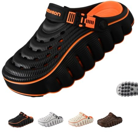 Mäns Cloud Clogs Walking Med Valvstöd For Men Dam EVA Slip On Bekväma Mules | Unisex Cloud Clogs Bekväma lättvikts vadderade valvstöd Slip on EVA Beach Sandaler