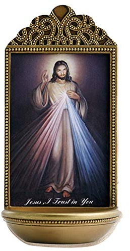 Christian Brands Jesus Divine Mercy Holy Water Font - Marco Sevelli - YC912