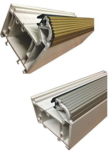 Upvc Door Bottom Threshold Rail Kick Strip 850mm Long Aluminium Silver