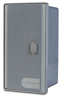 EINSIDE Stromzählerkasten Komplett mit Schloss, Verteilerschrank, Schaltschrank mit Verriegelung, 42 x 23 x 24 cm, 1 Plätze