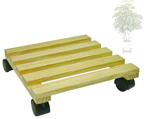 Bois ob-0527 Plante Roller Pot de plante Chariot Fleur Décoration Salon