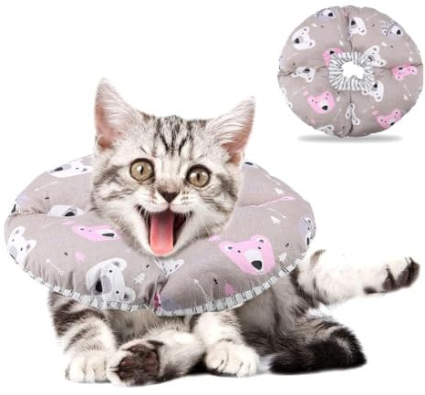 Kattskyddshalsband Mjuk kant Anti Bite Pet Safty Halsband för kattunge Läckage Kirurgi Sårläkning Säkert skydd för dina katter