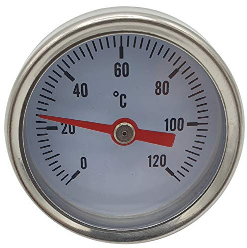 1/4 Inch Entrata Posteriore 0-120c Termometro Temperatura Valutare 40mm Comporre