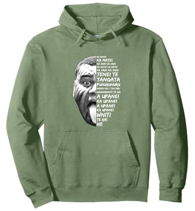 Haka Nueva Zelanda Old Black Maori New Zealand NZ Fan Rugby Sudadera con Capucha