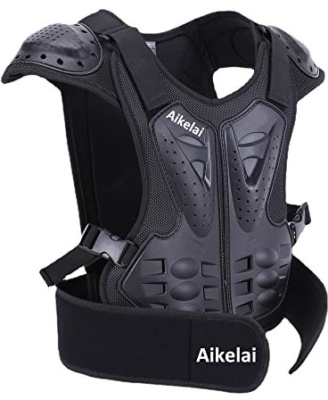Aikelai Adolescents et Enfants Armure Thoracique Protection du Corps Colonne vertébrale Protection Motocyclette Motocross Protection Équipement de Cyclisme Gilets de Course pour Enfants (S)