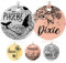 Hundemarke mit Gravur | Personalisiert Hundeanhänger mit Name | Tiermarke für Hunde und Katzen | Tier Namensschilder für Halsband | Katzemarke ID tag inkl. 2 Kostenlose Ringe