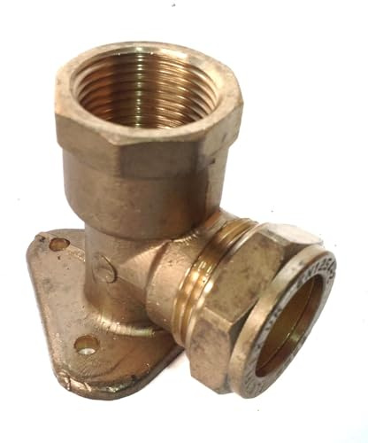 ODSUPPLIES - Bag of 5-22mm x 3/4 Compression Wallplate Elbow | Also Available in 15mm x 1/2 inch BSP