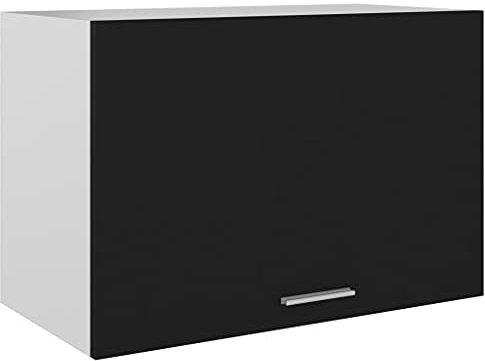 Tomostar Meuble Haut de Cuisine, Armoire Suspendue Cuisine Armoire Suspendue Lyon Noir 60x31x40 cm Bois d'ingénierie