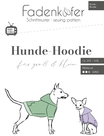 Papierschnittmuster Hunde-Hoodie