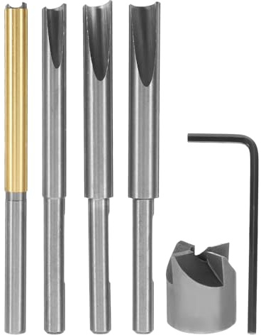 GETAJGHSD Kit per Tornitura Penne Utensile per Rifilatura Precisa, Acciaio al Carbonio, Accessori Mandrino Collet di Allargamento per Lavorazione del Legno