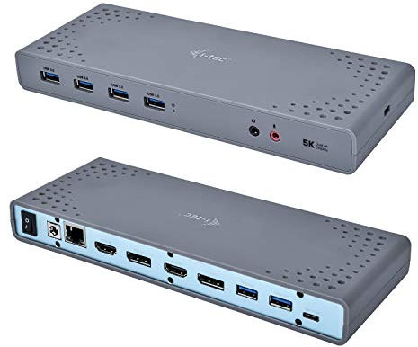 i-tec USB-C/A 4K Dual Display Docking Station 2X HDMI und 2X Display Port 5K Unterstützung