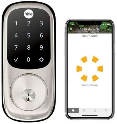 Yale YRD226-CBA-619 Assure Deadbolt, Satin Nickel, Touchscreen-with Key