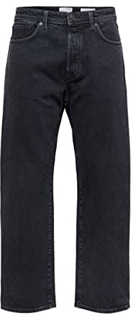 SELECTED HOMME Jeans Loose Fit Kobe Black, Denim Nero, 44
