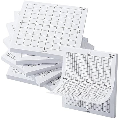 Mr. Pen- Graph Paper Sticky Notes, 6 Pads, 3x3 Inch, Graph Sticky Notes