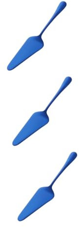 Amosfun 3 Pièces pelle à gâteau de mariage pâtissière décor d'or pelles à gâteaux Bleu coupe fromage couteau fromage à gâteau en acier inoxydable à pâtisserie Blue