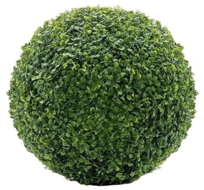 2 pcs Buchsbaumkugel Deko Buchsbaum Auswahl Künstlich Kugel Künstliche Pflanzen Pflanze Buchskugel Kunstpflanze Garten Deko Buchsbaum Kugel künstlich Buchskugel Naturgetreu & Wetterfest (23cm)